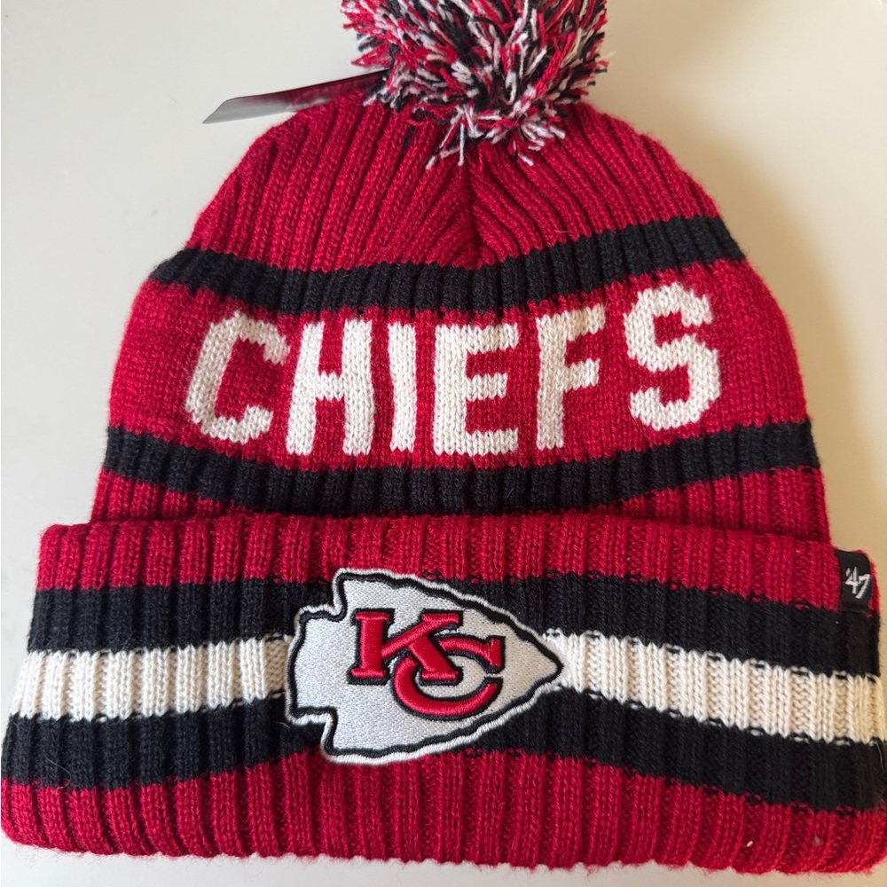 NFL Chiefs Red and Black  Beanie